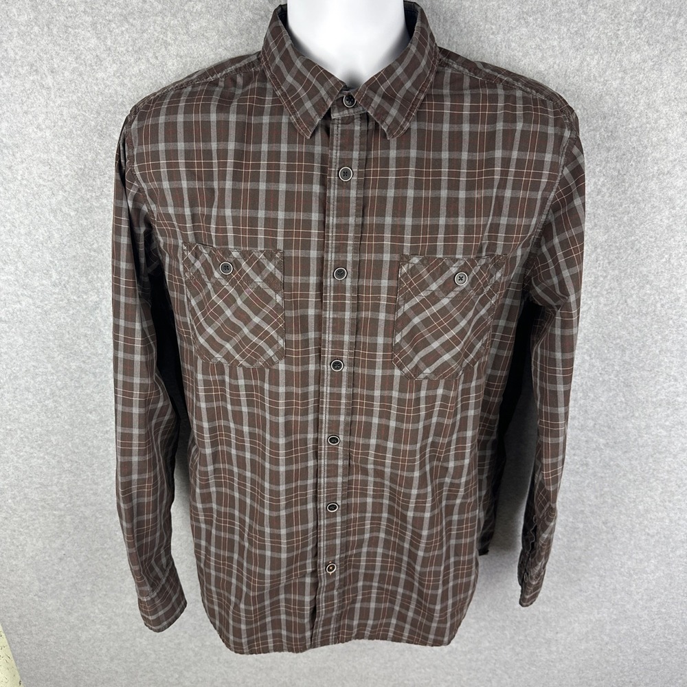 Vintage Weatherproof Long Sleeve Button Down Shirt Size Large - Picture 2 of 8